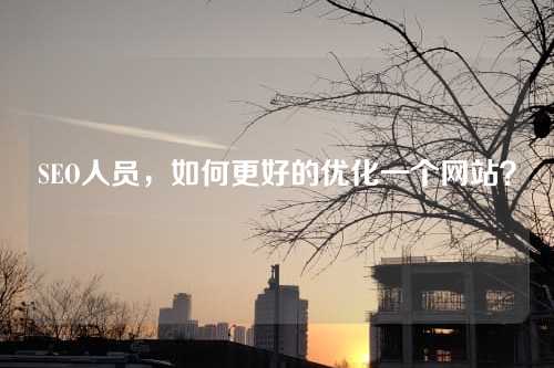 SEO人员,如何更好的优化一个网站?