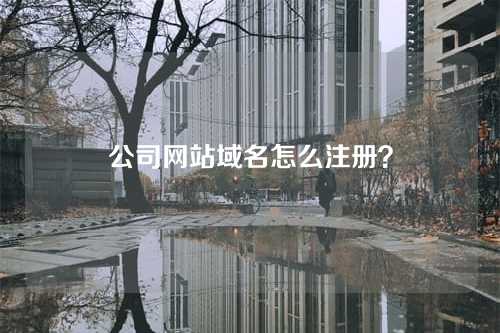 公司网站域名怎么注册?