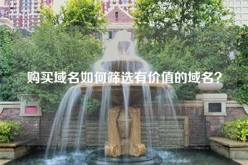 购买域名如何筛选有价值的域名?