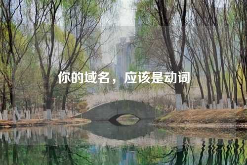 你的域名,应该是动词