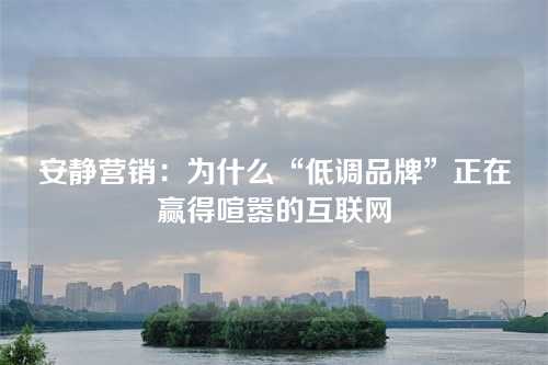 安静营销:为什么“低调品牌”正在赢得喧嚣的互联网